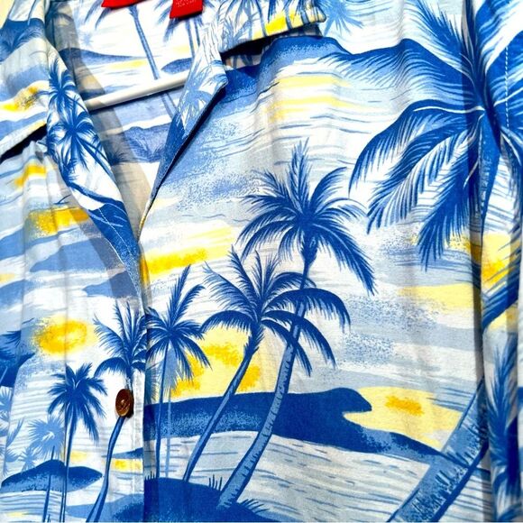 Gloria Vanderbilt tropical short sleeve top ๐บ size XL - Picture 2 of 4